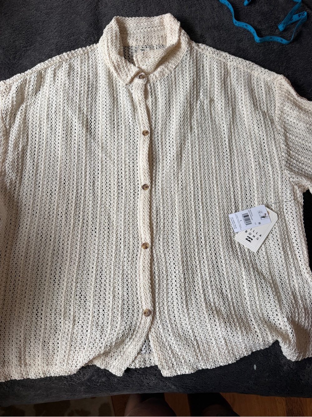 Billabong largo crochet overshirt